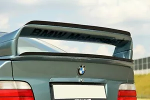 Extensión de ala del alerón superior diseño Maxton brillo abdominales negros para BMW M3 E36 GTS - Imagen 1 de 7