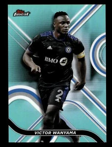Finest MLS #5 2022 Victor Wanyama Aqua Refractor #/75 - Imagen 1 de 2