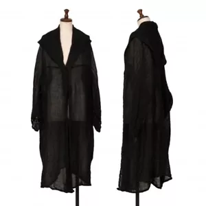 Y's Linen Mesh Knit Long Cardigan Size 2(K-129151) - Picture 1 of 12