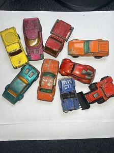 9 Vintage Cars Lesney Matchbox England, Play-worn 1970’s Superfast, Rolamatics - Picture 1 of 17