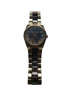MICHAEL KORS STAINLESS STEEL CASEBACK WATCH MK 6151 Gold Tone - Picture 1 of 6
