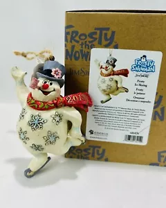 Jim Shore Frosty the Snowman Ice Skating Christmas Ornament 6004158 Snow Man - Picture 1 of 6