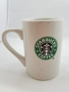 Taza de café Starbucks White Bone China 2008 10 fl oz sirena verde logotipo de sirena - Imagen 1 de 4