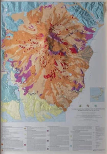 Mt. Mapa en relieve morfotectónico elevado del Etna - Imagen 1 de 1