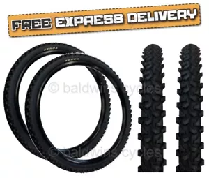 PAAR Kenda 24x1,95 SCHWARZ Offroad MTB Mountainbike Knobby Lauffläche REIFEN - Bild 1 von 9