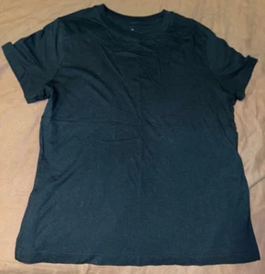 BLOUSE/SHIRT   A NEW DAY/brand   MEDIUM   SS   BLACK/CREW NECK   PRE-OWNED - Picture 1 of 4