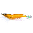 2Pcs Luminous Shrimp Baits Set 12Cm Fishing Gear Lure Squid Hook Baits Bass
