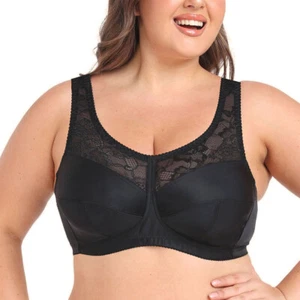Ladies Minimizer Bra Full Coverage Wirefree Non Padded Plus Size for Large Bust - Picture 1 of 32