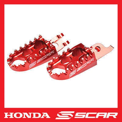 REPOSE CALE PIED STD HONDA CR 125 150 CRF 250 450 CRF250R CRF450R ROUGE SCAR — 第 1/1 张图片