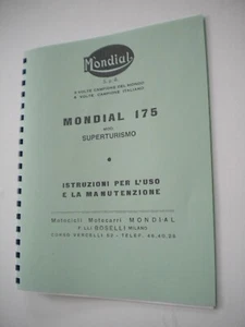 Mondial 175 Superturismo Motorcycle Owners Manual-NEW - Bild 1 von 5