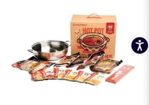 Haidilao Premium Hotpot Starter Kit With Stainless Steel Pot, Soup Base, Sauces - Picture 1 of 1