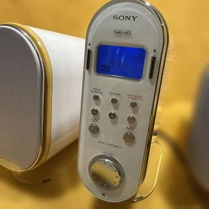 Sony LAM-Z03 Mini Hi-Fi System MD Player with 2 Speakers & Remote - Tested - Picture 1 of 12