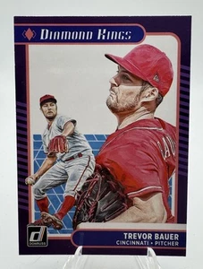 2021 Panini Donruss Baseball Trevor Bauer Diamond Kings #23 Cincinnati Reds - Picture 1 of 2
