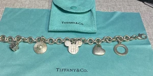 Tiffany & Co. Disney Mickey Mouse Bracelet with Charms Sterling Silver With Bag - Picture 1 of 8