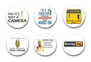 25MM 1" KNOPFABZEICHEN FÜR JOB ROLLE VERMESSUNGSMESSER - Bild 1 von 1