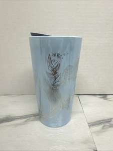 Starbucks 2023 Blue Icicle Siren Iridescent Ceramic Tumbler - Picture 1 of 5