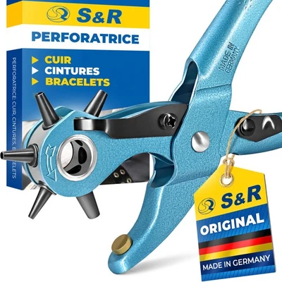 Pince Perforatrice Appareil Trous Cintures Cuir Bracelets. Emporte Piece Cuir... - Photo 1/4
