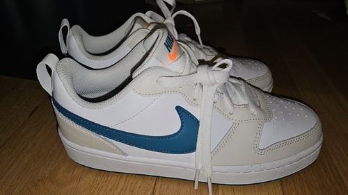 Nike Court Borough Low 2 GS' Phantom Bright Spruce' BQ5448 017 bambini taglia 6 anni nuove senza etichette