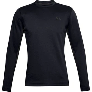 Under Armour 1360449 Men's Extreme Twill Base Crew Baselayer Shirt, Black, Small - Picture 1 of 5