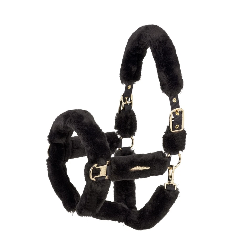 ESKADRON PIKEUR REITMODEN BRINKMANN GMBH & CO. KG Eskadron Halfter Faux Fur complete double Pin black truffle Heritage HW 2025