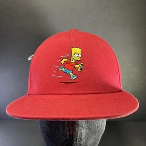 Vans x The Simpsons Bart Simpson El Barto Red Snapback Hat Cap Rare - Picture 1 of 7