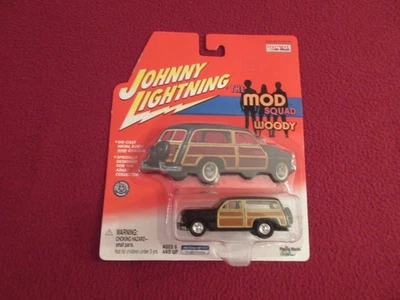 Johnny Lightning Hollywood on Wheels THE MOD SQUAD WOODY black brown super nice - Image 1 of 4