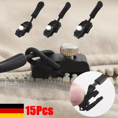 MARKENLOS 15 Stück ZipperFix Easy Universal Reparatur Set Zipper Fix Reißverschluss Kit
