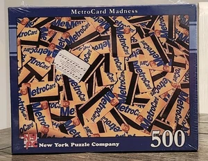 MetroCard Madness New York Puzzle Company 500 piezas 15x21 1/4" fuera de stock vintage 2007 - Imagen 1 de 4