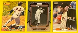 WILLIE MAYS, San Francisco Giants 3-card lot, HALL OF FAME, ALL-TIME GREAT! - Picture 1 of 2