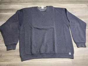 Vintage Russell Athletic Sweatshirt Mens Sz XL Blue Sun Faded Blank Crewneck Y2K - Picture 1 of 6