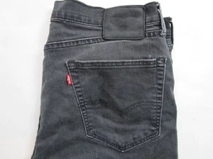 Levis 505 Jeans Mens 36x30 Black Regular Fit Straight Leg Pockets Zip Fly Casual - Picture 1 of 24