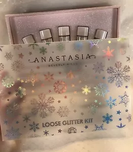 Anastasia Beverly Hills Loose Glitter Kit adhesive 5pc Limited Winter Gift Set - Picture 1 of 12