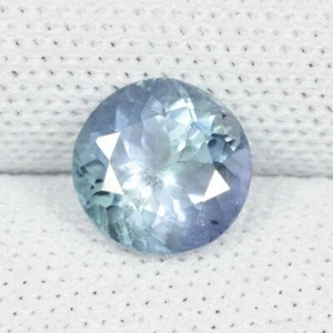 1.15 cts Best Grade Lustrous UNHEATED" Natural Tanzanite Gemstone - 6.5 mm Round - Picture 1 of 3