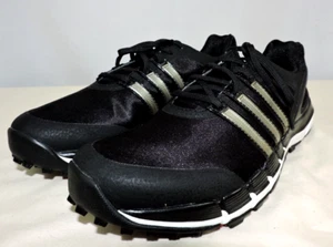Zapatos de golf Adidas para hombre Pure 360 Gripmore impermeables Q47015 negro dorado talla 8 EE. UU. - Imagen 1 de 11