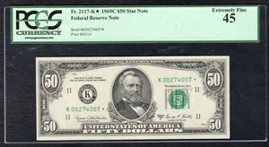FR 2117-K* 1969-C $50 *STAR* FEDERAL RESERVE NOTE DALLAS, TX PCGS EF-45 - Picture 1 of 2