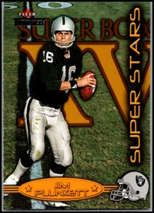 Fleer Throwbacks Super Stars #4 2002 SS Jim Plunkett ¡ENVÍO GRATUITO! - Imagen 1 de 2