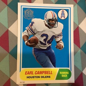 Earl Campbell Oilers HOF legend 08/99 made 5x7 2015 Topps 60th Anniversary retro - Picture 1 of 2
