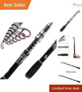 Portable 6.89ft Fishing Rod & Reel Combo - Perfect for Saltwater & Freshwater - Picture 1 of 9