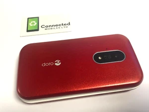 Doro 6820 (DFC-0380) Mobile Phone (Unlocked) Flip Fold 4G BIG Button SOS RED - Afbeelding 1 van 10