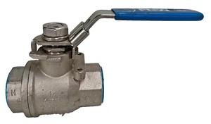 FNW 220A Stainless Steel Ball Valve 1" NPT 150-Psi Steam, 2000-psi CWP Lever Op. - Picture 1 of 21