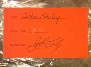 1995 John Smiley Signed All Star Ring Receipt Cincinnati Reds Auto MLB - Picture 1 of 1
