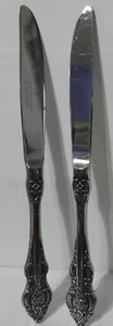 Lote de 2 cuchillos huecos modernos cubiertos de acero inoxidable Oxford Hall SUTHERLAND Japón - Imagen 1 de 3