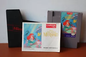 Disney's The Little Mermaid (Nintendo Entertainment System) Cartridge & Booklet - Picture 1 of 7