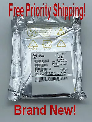 Hitachi HTS542512K9SA00 120GB SATA Hard Drive P/N: 0A54973 MLC DA2031 Brand NEW! - Image 1 of 2