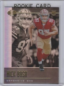 TARJETA DE NOVATO NICK BOSA San Francisco 49ers Panini Illuisions Fútbol RC ¡AL ROJO VIVO! - Imagen 1 de 2