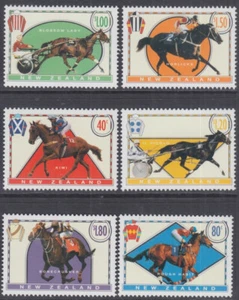 NEW ZEALAND Sc #1322-7 CPL MNH SET of 6 - RACEHORSES - Picture 1 of 1