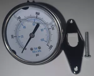 Water Pressure Gauge 1657-2810 SB2474G1 1500PSI White - Picture 1 of 2