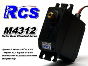 RCS Model M4312 RC Metal Gear High Torque R/C Hobby Standard Servo SS822 - Picture 1 of 5