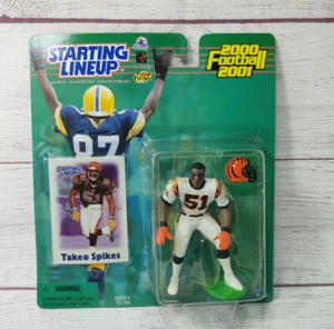 Starting Lineup 2000-2001 NFL Football Takeo Spikes Cincinnati Bengals Figure - Picture 1 of 12