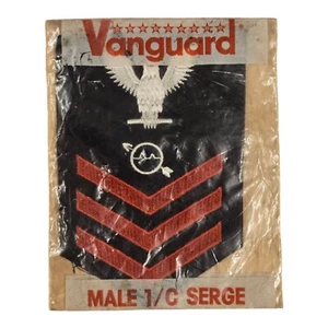 US Military Navy Vanguard Male 1/C Serge Naval NOS Patch - Bild 1 von 12